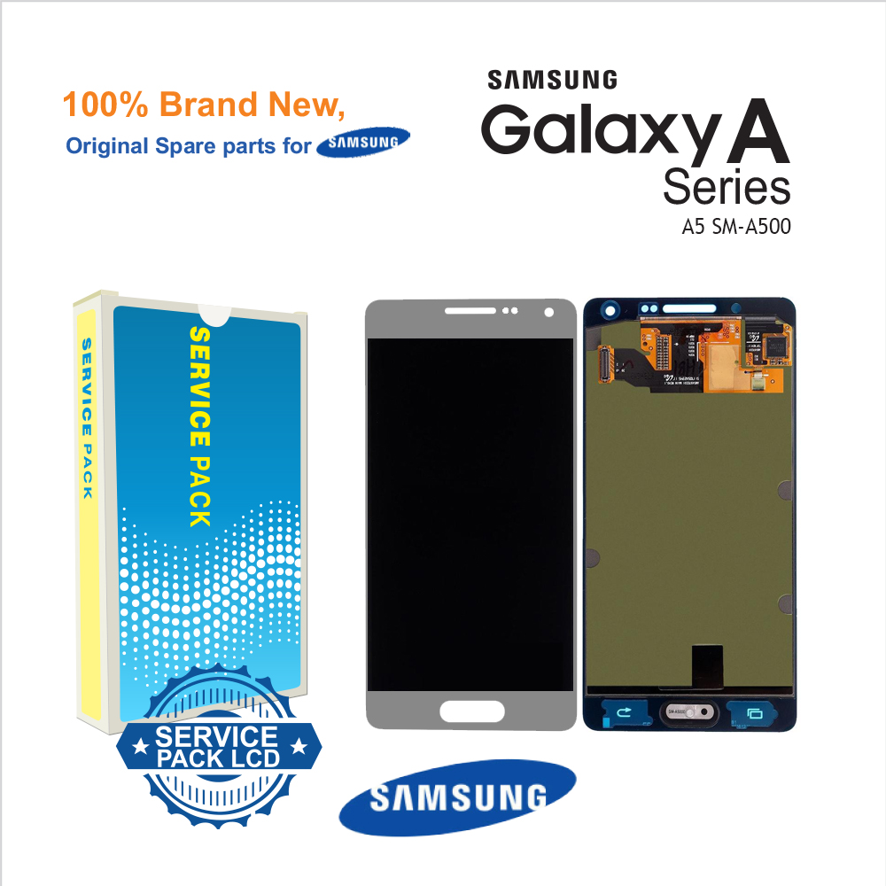 Genuine LCD Screen and Digitizer For Samsung Galaxy A5 SM-A500-White ( Part No: GH97-16679A)